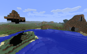 Minecraft - Village in the Distance